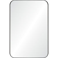 Glencoe Wall Mirror Matte Black By Renwil