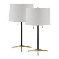 Orono Table Lamp- Set of two Matte Black By Renwil