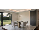 Overture 36-inch 8-light Polished Nickel 5CCT LED Chandelier