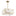 Abbey 18-inch 4-light Brass Convertible Pendant with Cream Cotton Rope Shade