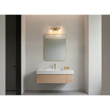 Gilford 14-inch 2-light Champagne Gold Vanity Light with Clear Glass Shades