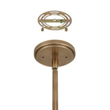 Mcgill 16-inch 1-light Natural Brass Pendant Light with Matte Black and Gold Metal Shade
