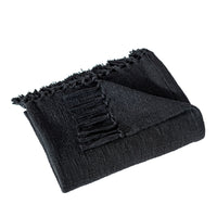 Carnelia Throw Blanket Black By Renwil