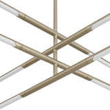 Overture 48-inch 8-light Champagne Gold 5CCT LED Chandelier