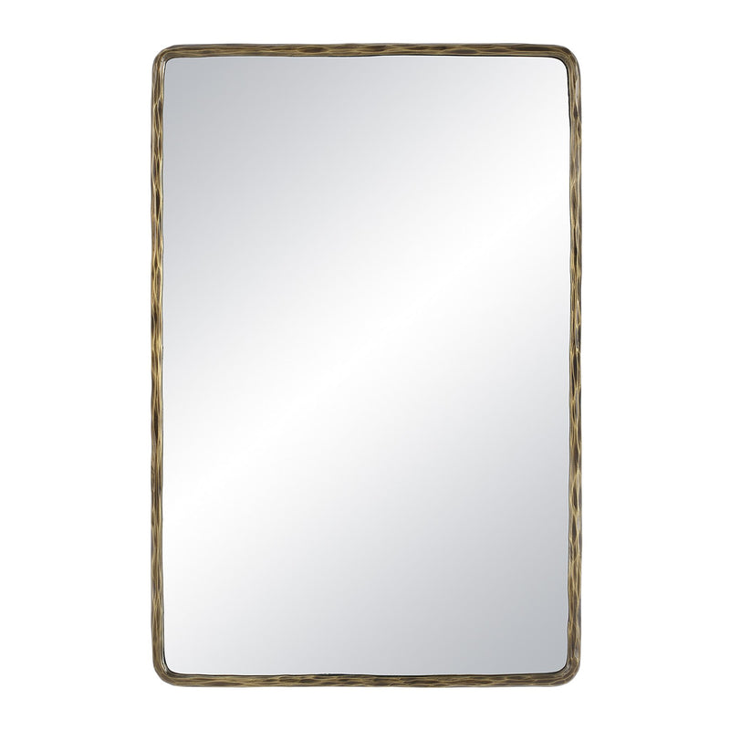 Ivory Wall Mirror DARK ANTIQUE BRUSHED BRASS By Renwil