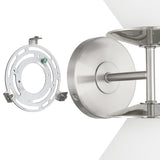 Tremolo 11-inch 2-light Brushed Nickel and Polished Nickel Vanity Light with Etched Opal Glass