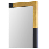 Osmond Wall Mirror Gold Leaf, Black By Renwil