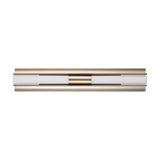 Colton 30-inch 2-light Champagne Gold 5CCT LED Vanity Light with Etched Opal Glass Shades