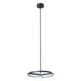 Alfie 20-inch 3-light Textured Black 3CCT LED Chandelier