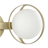 Parker 16-inch 2-light Champagne Gold Vanity Light with Etched Opal Glass Shades