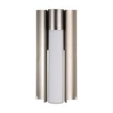 Colton 12-inch 1-light Brushed Nickel 5CCT LED Vanity Light with Etched Opal Glass Shade