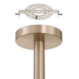 Courtney 12-inch Champagne Gold 5CCT LED Convertible Pendant with Clear Water Glass