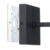 Jared 13-inch 1-light Matte Black Vanity Light with Clear Glass Shade