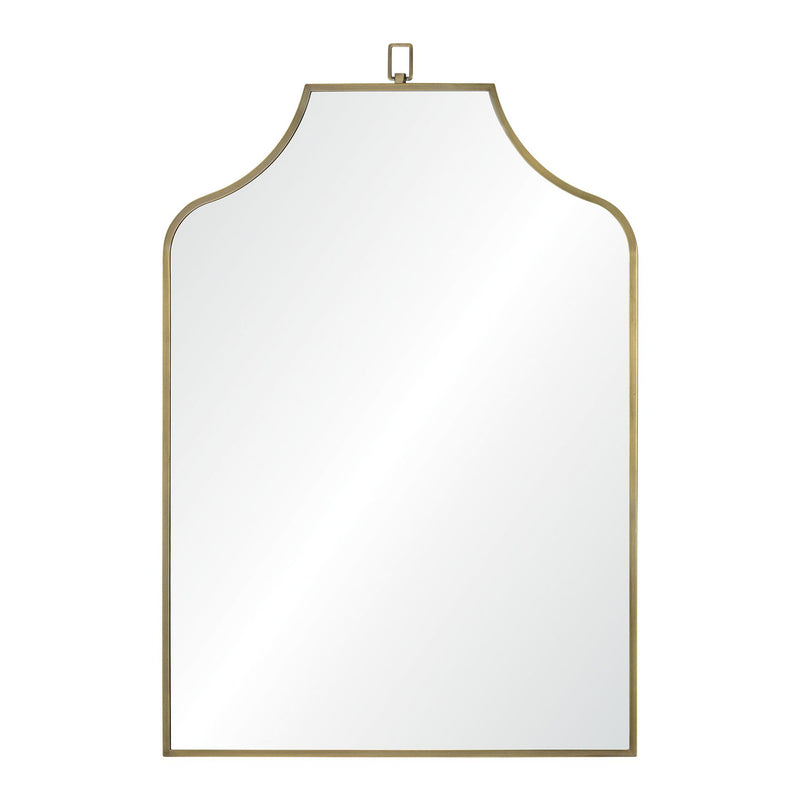 Calliope Wall Mirror Antique Brushed Brass By Renwil