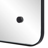 Aine Wall Mirror MATTE BLACK By Renwil