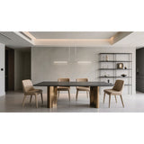 Overture 48-inch 2-light Polished Nickel 5CCT LED Linear Chandelier