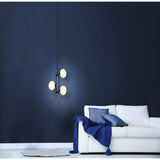 Julep 12-inch 3-light Matte Black Pendant Light with Opal Glass Shades
