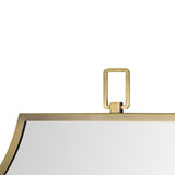 Calliope Wall Mirror Antique Brushed Brass By Renwil