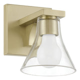 Gilford 5-inch 1-light Champagne Gold Vanity Light with Clear Glass Shade