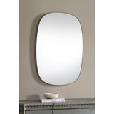Gallegos Wall Mirror Brushed Brass By Renwil
