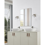 Valentin 4-inch 1-light Brushed Nickel Vanity Light with Clear Pressed Glass Shade