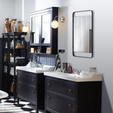 Tiffey Wall Mirror Charcoal grey By Renwil