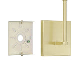 Montclair 12-inch 1-light Brushed Gold and Natural Alabaster Wall Sconce