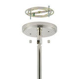Helena 42-inch 6-light Polished Nickel Chandelier with Clear Acrylic Shades