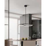 Alfie 30-inch 3-light Textured Black 3CCT LED Chandelier