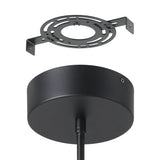 Alfie 30-inch 3-light Textured Black 3CCT LED Chandelier