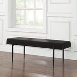 Lowe Bench Black By Renwil