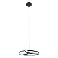 Alfie 20-inch 3-light Textured Black 3CCT LED Chandelier