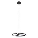 Alfie 20-inch 3-light Textured Black 3CCT LED Chandelier