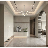 Stockholm 40-inch 13-light Polished Nickel Chandelier with Opal Glass Shades