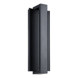 Jubilee 18-inch Matte Black 5CCT LED Exterior Wall Sconce