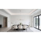 Overture 48-inch 8-light Polished Nickel 5CCT LED Chandelier