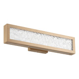 Courtney 18-inch Champagne Gold 5CCT LED Vanity Light with Clear Water Glass