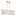 Abbey 42-inch 5-light Brass Linear Chandelier with Cream Cotton Rope Shade