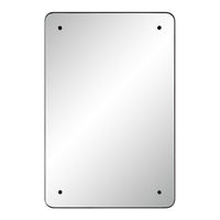 Aine Wall Mirror MATTE BLACK By Renwil