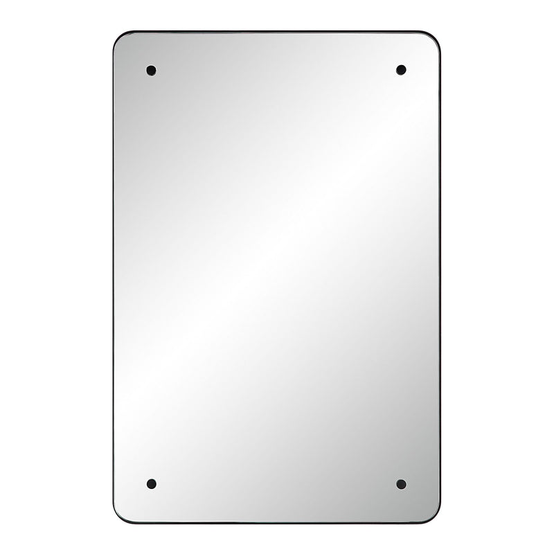 Aine Wall Mirror MATTE BLACK By Renwil