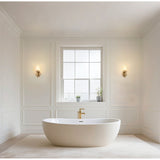 Andrea 5-inch 1-light Champagne Gold Vanity Light with Clear Ribbed Glass Shade