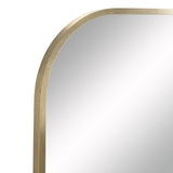 Joan Wall Mirror Antique Brushed Brass By Renwil