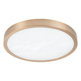 Argyle 16-inch Champagne Gold and Natural Alabaster 5CCT LED Flush Mount
