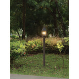 Glencrest 20-inch 1-light Dark Bronze Exterior Post Light with Clear Water Glass
