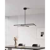 Alfie 40-inch 4-light Textured Black 3CCT LED Chandelier