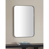 Glencoe Wall Mirror Matte Black By Renwil