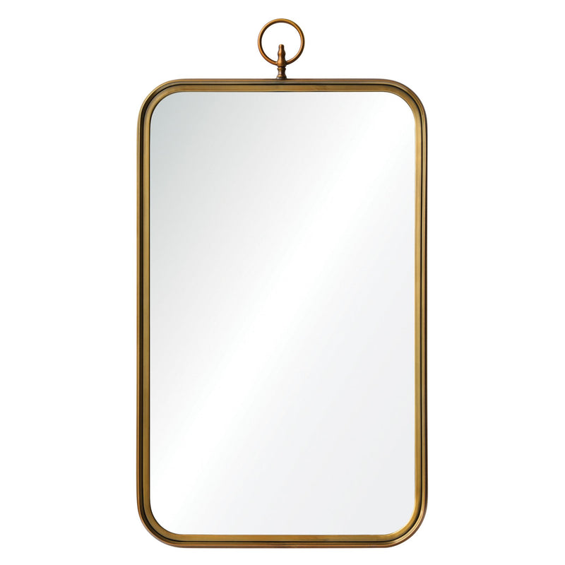 Coburg Wall Mirror Brass By Renwil