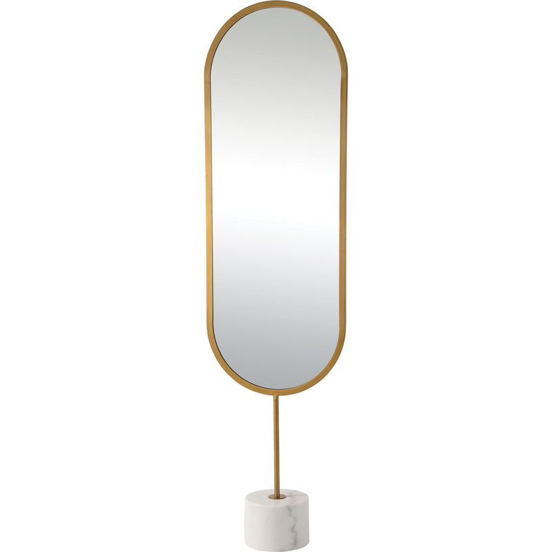 Taio Wall Mirror Antique Brass By Renwil