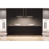 Overture 48-inch 2-light Champagne Gold 5CCT LED Linear Chandelier