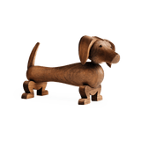 Kay Bojesen Dog, Walnut, H: 4.3" By Kay Bojesen